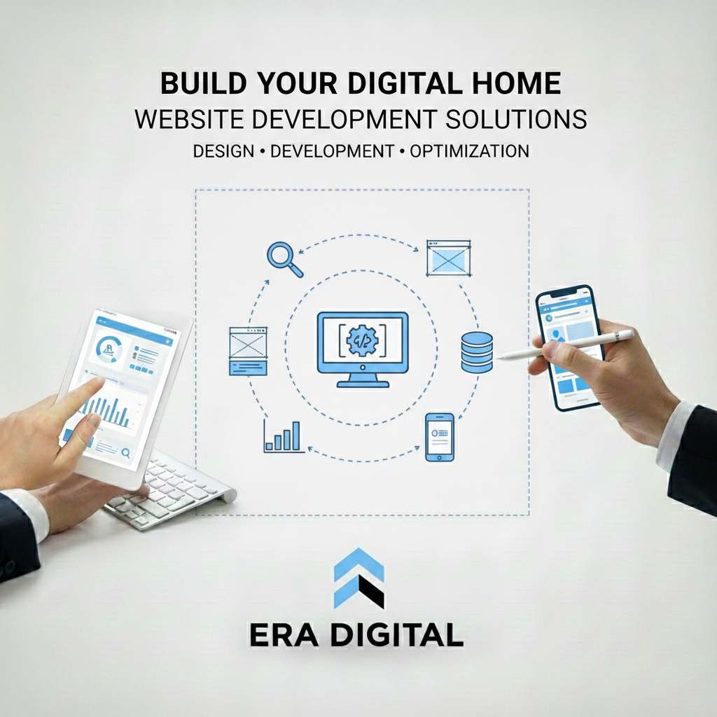 "Era Digital developers designing a responsive, SEO-optimized business website."